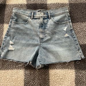 Express high rise mom shorts